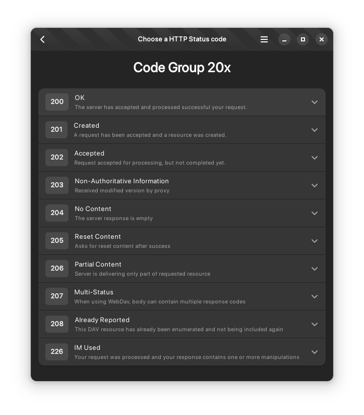 Codes HTTP Glossary